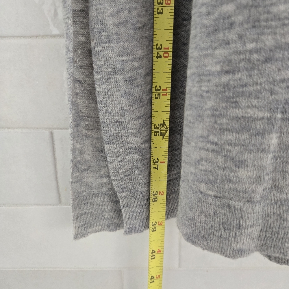 Eileen Fisher Merino Wool Alpaca Tunic Top Sweater Dress Gray Long Sleeve XL - Picture 7 of 9